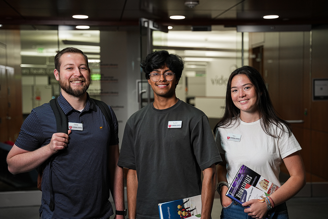 Peer tutors from the Learning Center